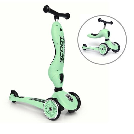 Trotineta 2 in 1 transformabila pentru copii Highwaykick 1, Kiwi, 1-5 ani, Scoot and Ride 443391